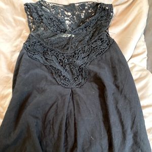 Women’s size small blue laced at the top dress